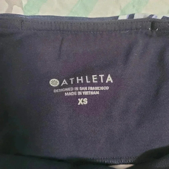Athleta Blue Floral Leggings XS - Picture 4 of 4
